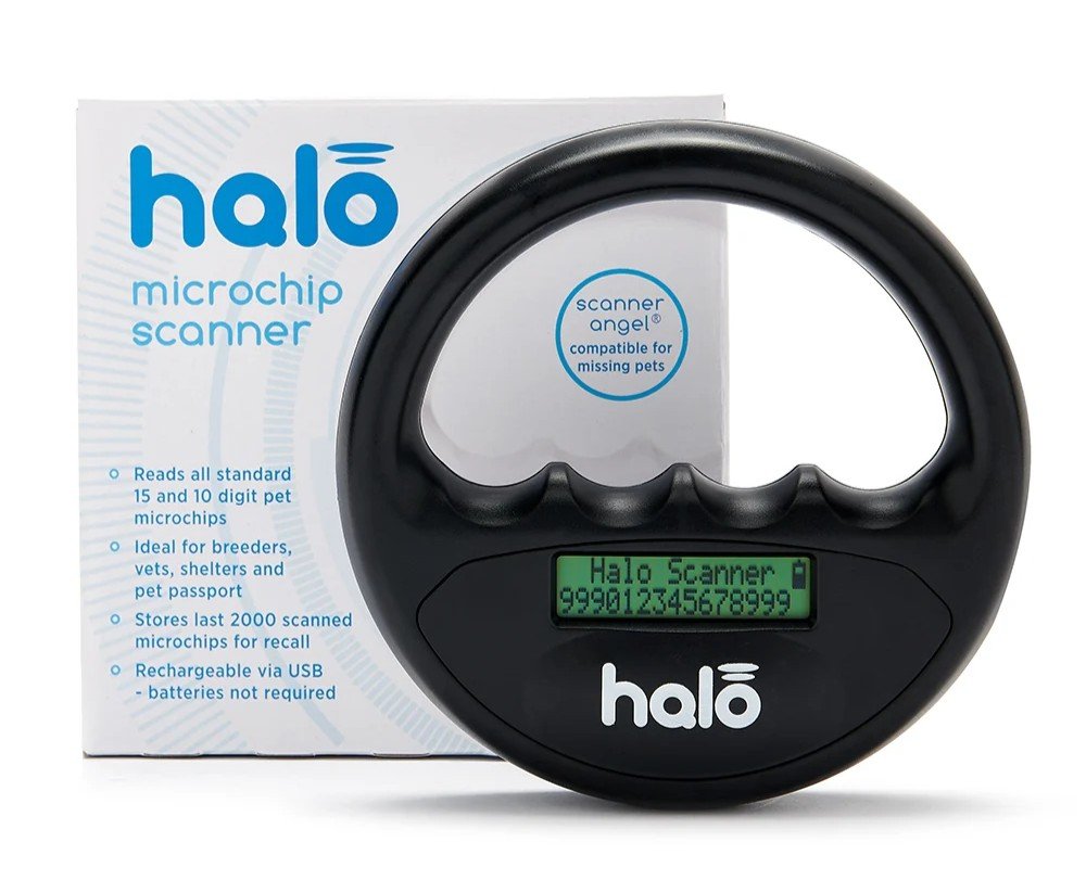 Halo microchip scanner black