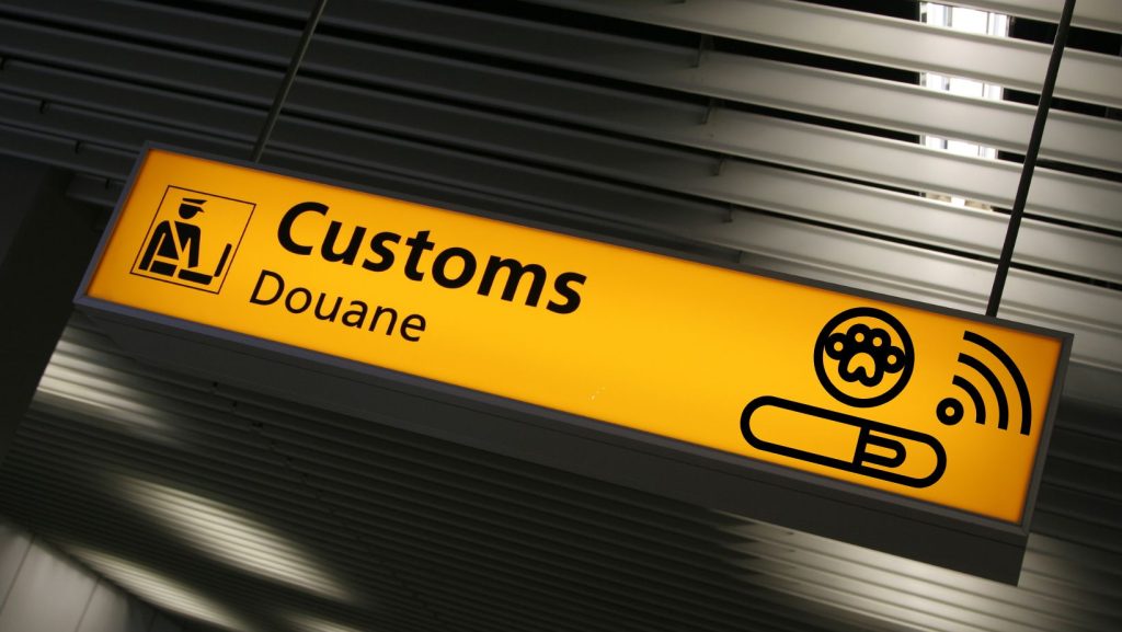 Customs douane pet control